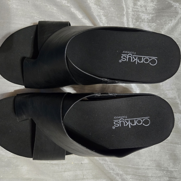 Corkys Black Leopard Platform Sandals Size 8 NWOB - Picture 9 of 9